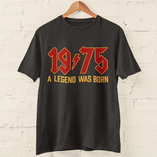 1975 Legend 50th Birthday Retro Rock T-Shirt