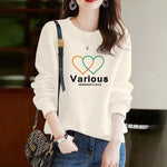 Sweatshirt Ladies Simple Pullover Comfortable Fashion Outwear