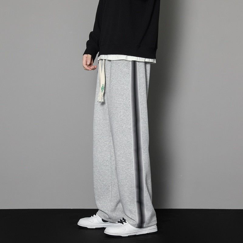 Sweatpants Men Straight Pants Male Loose Harajuku Pants Streetwear Oversize Sports Men - xinnzy