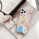 Beautiful Princess Phone Cases For iPhone Transparent Silicone Back Cover