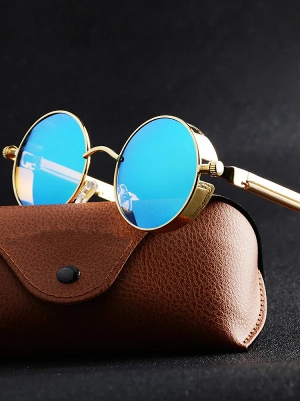 Steampunk Metal Round Sunglasses