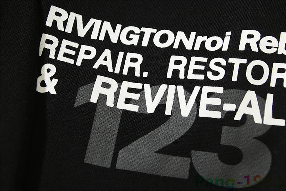 RRR123 Style Flame Distressed Sweatpants Men Sports