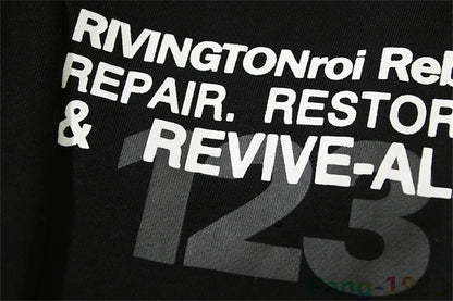 RRR123 Style Flame Distressed Sweatpants Men Sports