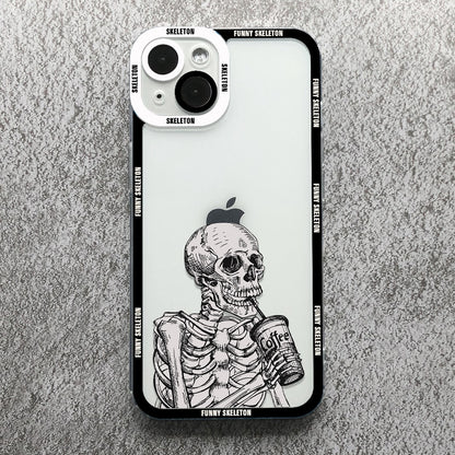 Skeleton Phone Case For iPhone  Transparent Cover