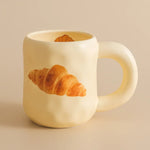 1pc 480ml Ceramic Mug with Spoon and Lid Cute Ceramic Coffee