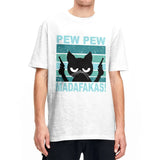 Pew Pew Madafakas T Shirt Cat T-Shirts Streetwear