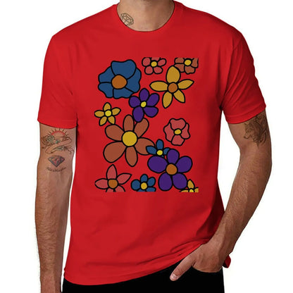 Flower Doodle Graphic Aesthetic T-Shirt