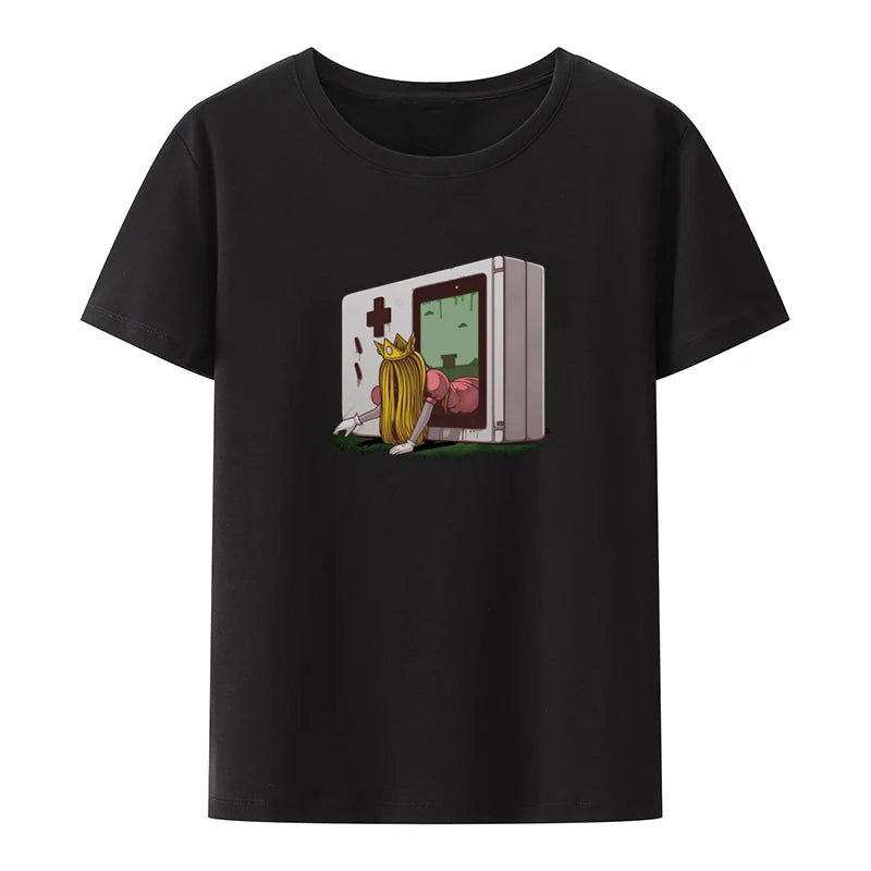 Preiswertes, interessantes Print-T-Shirt für Damen, lässig