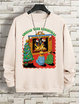 Smells Like Christmas Funny Comics Men Hip Hop Oversized