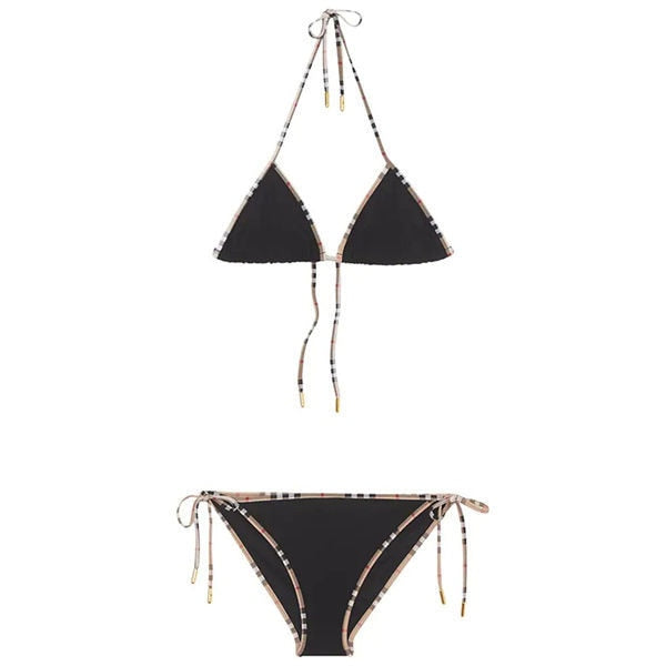 Triangle Bikini Women Swimwear Sexy Style Hanging Neck Gathering