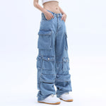 Y2K Street Retro Women's Casual Mopping Pants