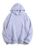 Women Hoodies Pullover Thick Solid Loose Cotton