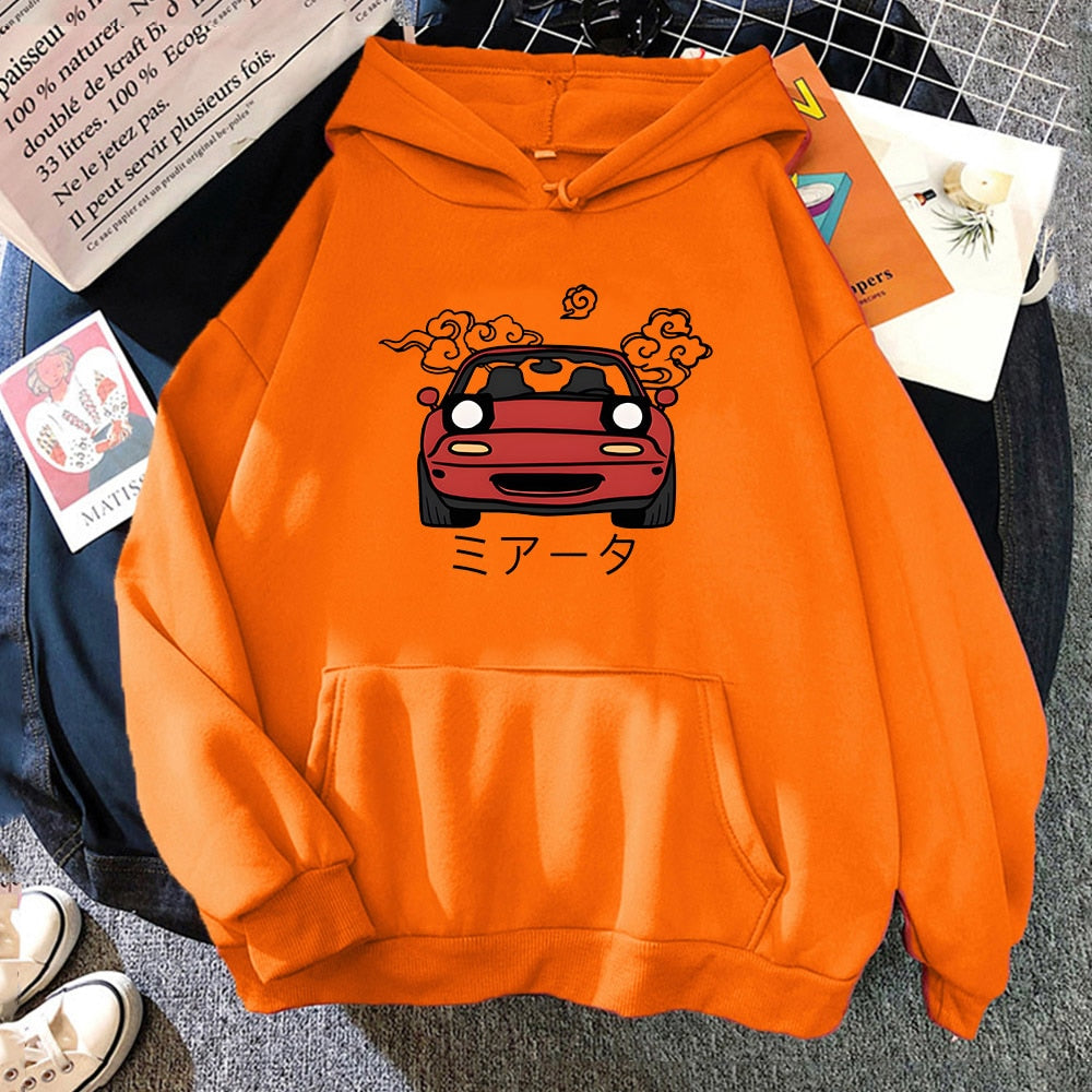 Männer Hoodies JDM japanischer Automotive bedruckter Pullover