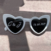 Personalised Text Wedding WhiteWedding Sunglasses Personalised Love Heart