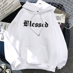 Blessed Printed Hoodies Clothing Pullover Sweatshirt