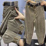 Korean Style Corduroy Loose Casual Warm Winter Fall Pants