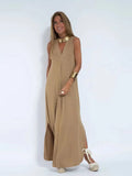 Summer Chic: Elegant Solid Micro Pleated Dress for Women