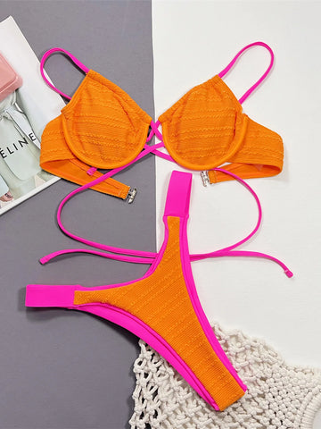 Underwired Brazilian Bikini Set