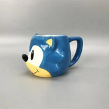 Ultraschall-Maus-Sonic-Keramikbecher, kreativer 3D-Cartoon-Griff, Wassertasse, Kaffeetasse