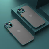 Matte Phone Case for IPhone  Luxury Soft Silicone Shockproof