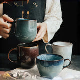 Creative Retro Household Water Coffee Micro-defective Ceramic Cup Personality Trend Mug Japanese
