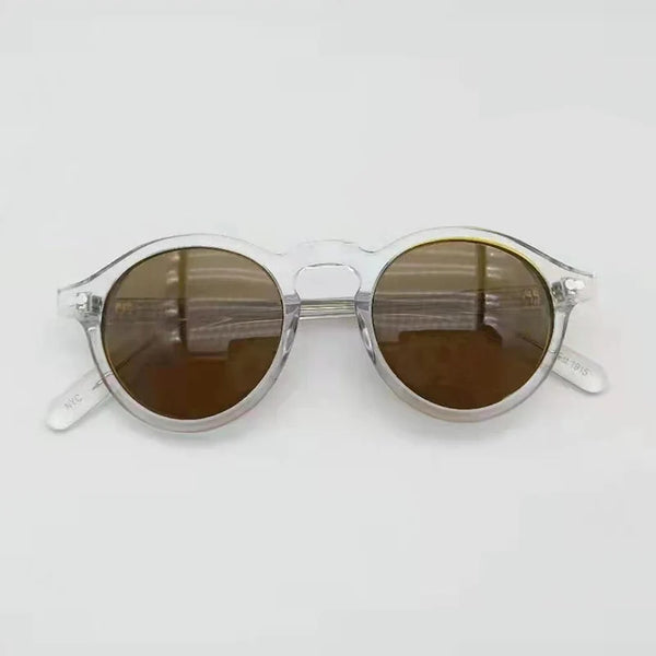 Vintage Round Acetate Sunglasses