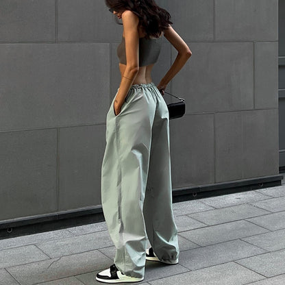 Trousers Women Casual Outfits Streetwear Baggy Wide Leg Sweatpants - xinnzy