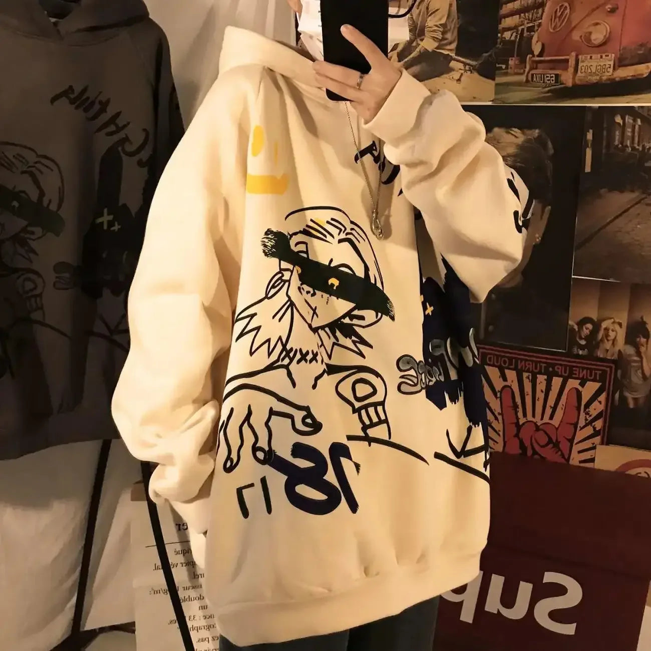 Men's Hoodies Printing Winter Sweatshirts Streetwear