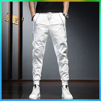 Men's Quick Dry Skinny Trousers Stylish Summer Fashion Pants