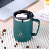 Kaffeetasse aus Edelstahl mit isoliertem Deckel