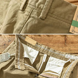 Men's Cotton Cargo Pants Casual Korean Style Fit