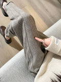 Thickened Cropped Pants 2024 Autumn Winter Women