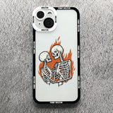 Skeleton Phone Case For iPhone  Transparent Cover