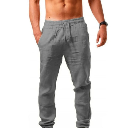Men Casual Elastic Waist Casual Pants