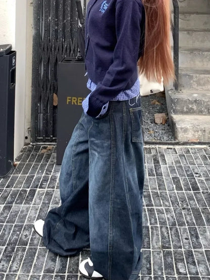 Y2K Vintage Baggy Wide Leg Jeans for Women