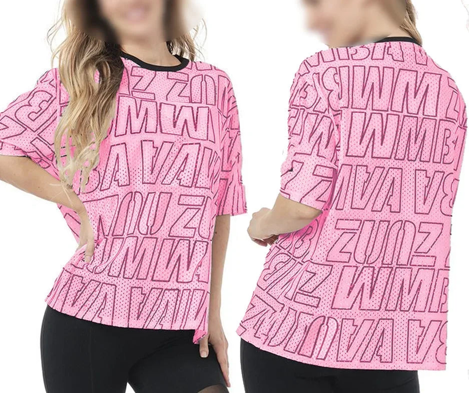 Summer Fitness Tshirt - Loose Dance/Yoga Quick Dry Top