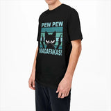 Pew Pew Madafakas T Shirt Cat T-Shirts Streetwear