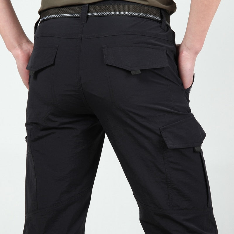 Tactical Cargo Pants Mens Lightweight Army Military Waterproof Quick Dry