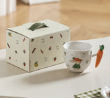 Vegetable Handle Ceramic Mug 230ml Coffee Mug Cartoon