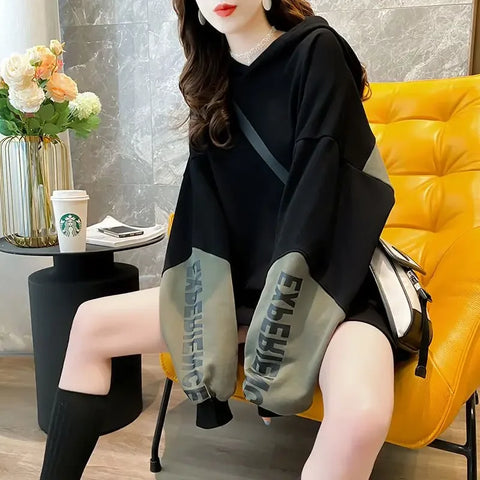 Sweatshirts for Women Loose Female Clothes Graphic Pullovers Hoodies Hooded