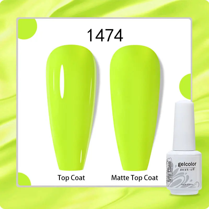 8ml Pure Color Gel Nail Polish Nail Art Manicure Semi Permanent