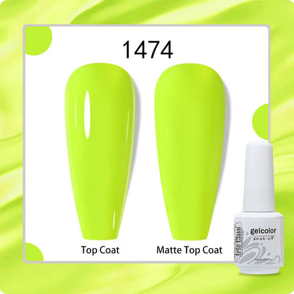 8ml Pure Color Gel Nail Polish Nail Art Manicure Semi Permanent