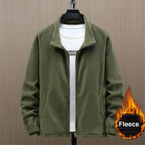 Jacket Men Winter Thcik Warm Fleece Jacket Coat