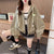 Womens Cropped Hoodie Lightweight Loose Fit Casual Jacket