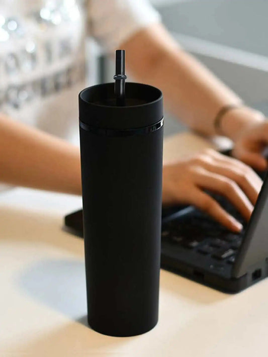 Tumbler Straws Cup with Lids - Double Wall Plastic Drinkware, Perfect Gift for Festival Party