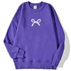 Casual Women's Sweatshirts Kawaii Bow Graphic Prints Pullover