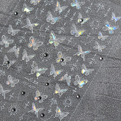 Bronzing Gilded Butterfly Nail Art