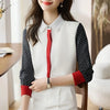 Elegant Blouse Women Long Sleeve Casual Shirt Office Top