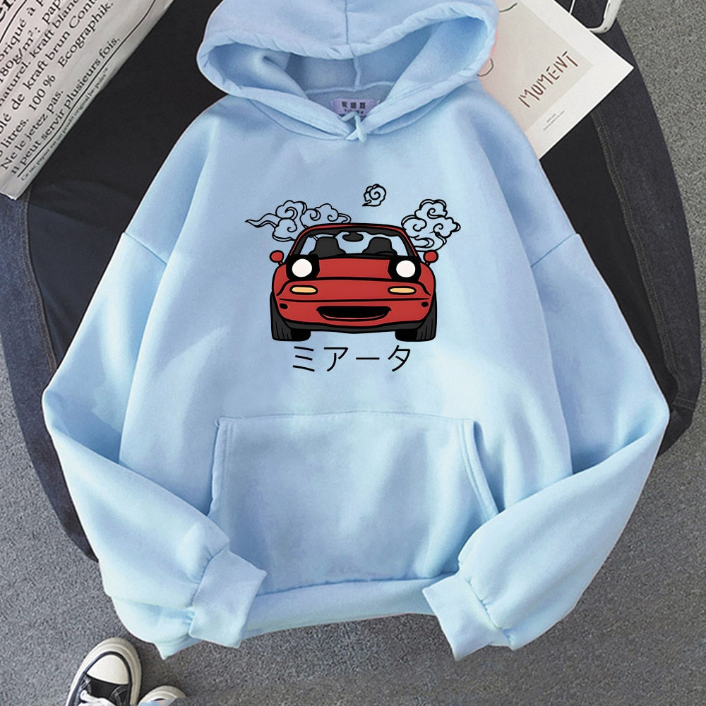 Men Hoodies JDM Japanese Automotive Printed Pullover