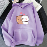 Hoodie Women Printed Cartoon Panda Bear Harajuku Unisex